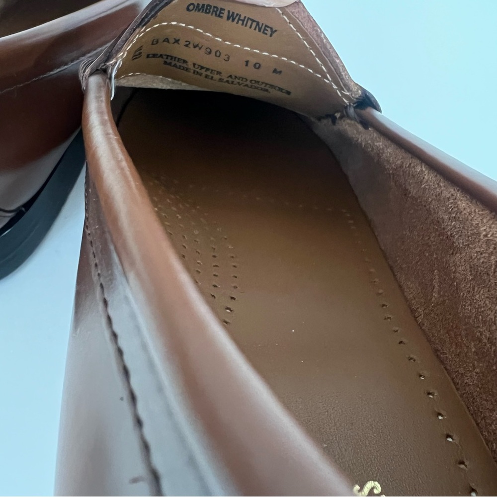 G.H. Bass Weejuns Brown Leather Ombre Whitney Loafers - Picture 7 of 9
